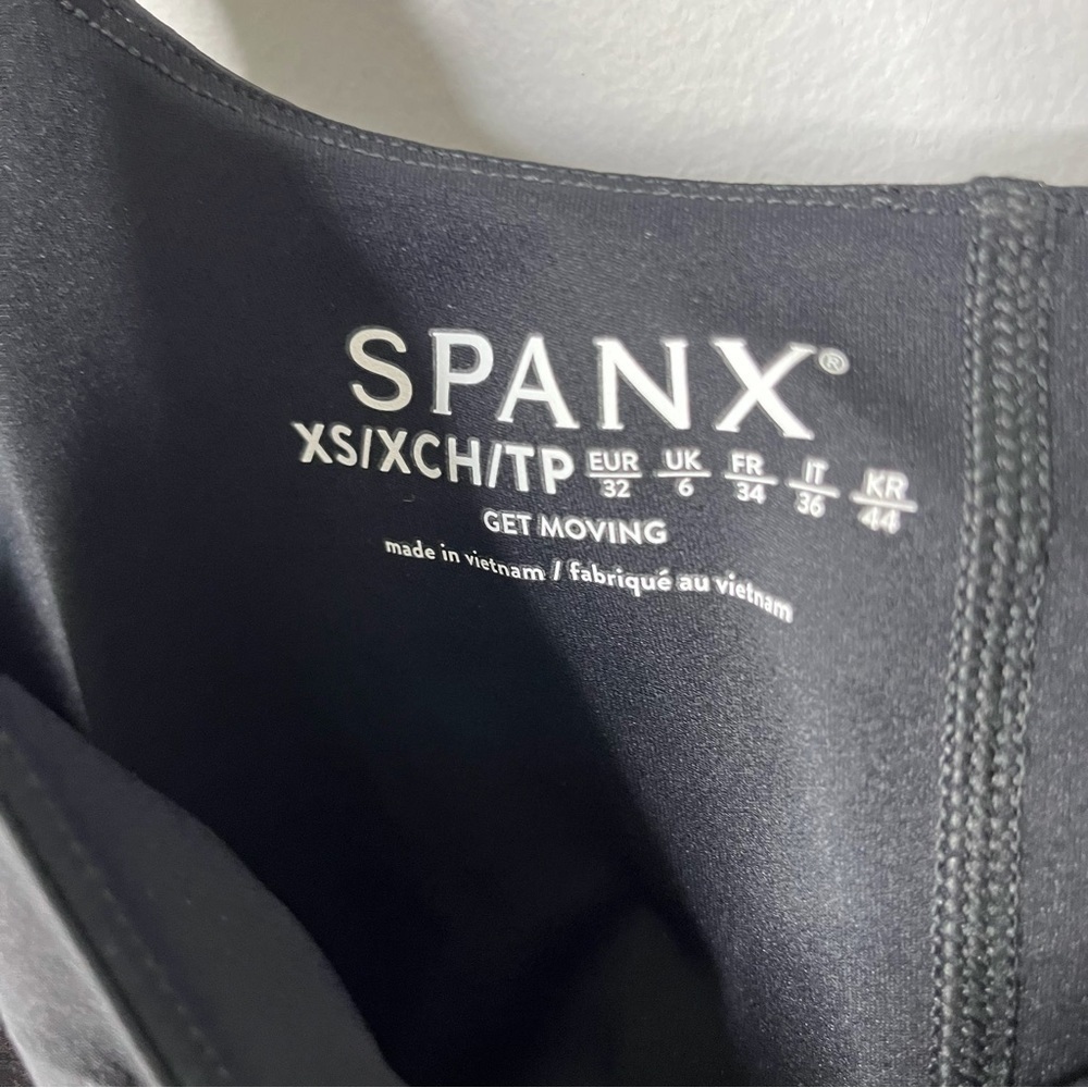 Spanx The Get Moving Square Neck Tank Dress Size XS Black Style 50484R - Picture 6 of 6